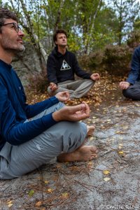 machapuchare yoga escalade forêt de fontainebleau