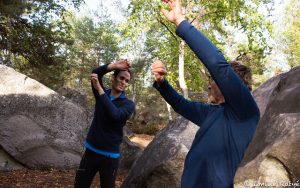 machapuchare yoga escalade forêt de fontainebleau