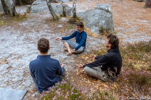 machapuchare yoga escalade forêt de fontainebleau