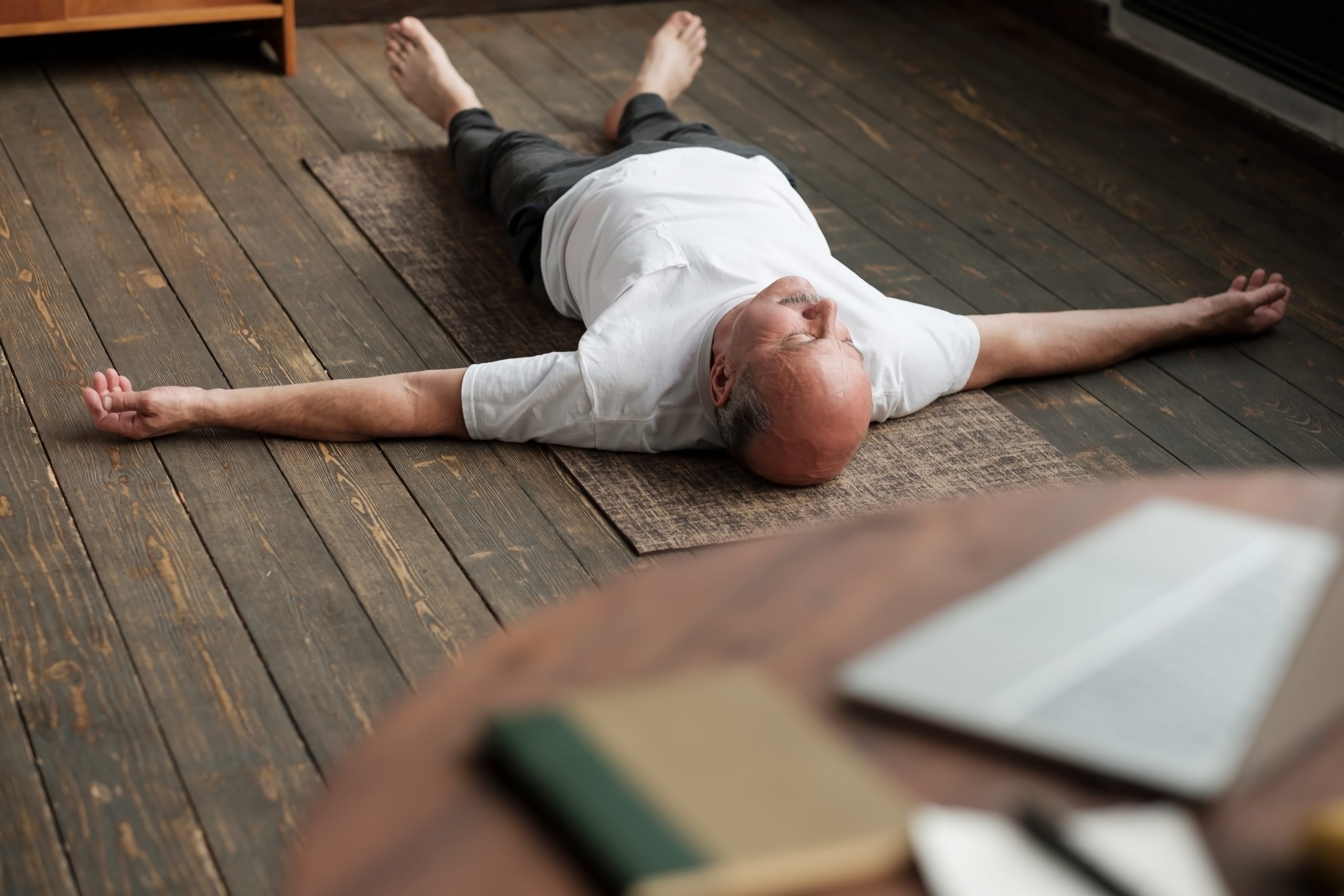 détente méditation après le sport